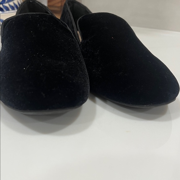 Birdies Black Velvet Slip-On Women's Flats - Picture 6 of 6